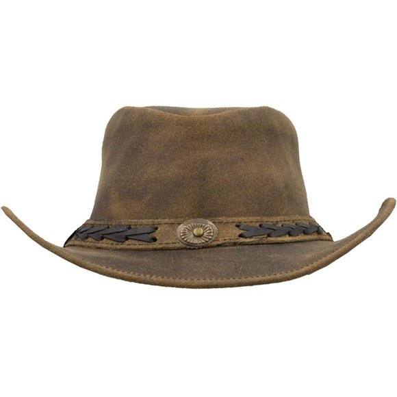 Walker & Hawkes Outback Antique Leather Hat - Picture 5 of 8
